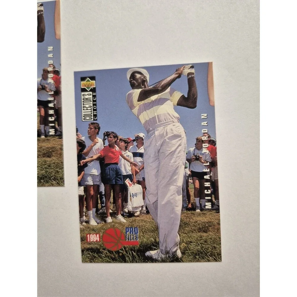 Lot of 2 Michael Jordan 1994 Upper Deck Collector's Choice Pro Files Golf Cards